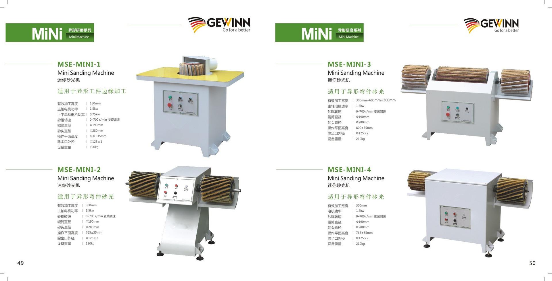 Gewinn mini sander easy-installation for milling