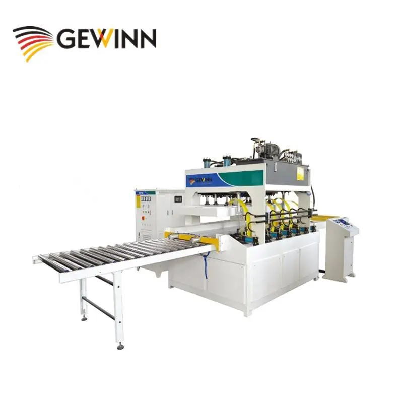 High frequency wood board gluing press